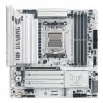 Asus TUF GAMING B850M-PLUS WIFI7 W  Processor family AMD  Processor socket AM5  DDR5  Supported hard disk drive interfaces SATA, M.2