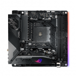 Asus ROG STRIX X570-I GAMING  Processor family AMD  Processor socket AM4  DDR4  Supported hard disk drive interfaces SATA, M.2