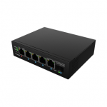 Lanberg Switch PoE 1xBT 3xAT SFP/ETH Din Unmanagment Fast Ethernet  ILFE-4P-1GE-1S-90