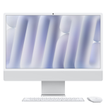 Apple iMac 24" (2024) (M4 10-Core CPU, 10-Core GPU, 16GB RAM, 256GB SSD, INT) Silver