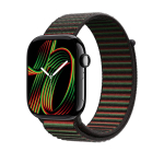Apple Watch Band Black Unity Sport Loop - Unity Rhythm 46mm