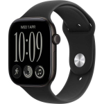 Apple Watch Series 12 GPS + Cellular 46mm Black Aluminum Case with Black Sport Band - M/L
