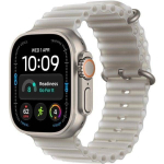 Apple Watch Ultra 4 GPS + Cellular 49mm Natural Titanium Case with Translucent Gray Ocean Band