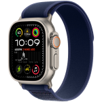 Apple Watch Ultra 2 GPS + Cellular 49mm Natural Titanium Case with Blue Trail Loop - S/M