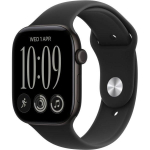 Apple Watch Series 12 GPS 46mm Black Aluminum Case with Black Sport Band - M/L