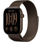 Apple Watch Series 12 GPS 46mm Dark Bronze Aluminum Case with Dark Bronze Milanese Loop - S/M
