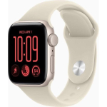 Apple Watch SE 3 GPS 44mm Starlight Aluminum Case with Sand Sport Band - M/L