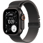 Apple Watch Ultra 3 GPS + Cellular 49mm Black Titanium Case with Black Titanium Milanese Loop - Small