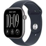 Apple Watch Series 12 GPS + Cellular 42mm Space Gray Aluminum Case with Navy Blue Sport Band - S/M