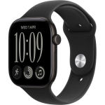 Apple Watch Series 12 GPS + Cellular 46mm Black Aluminum Case with Black Sport Band - S/M