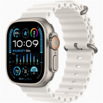 Apple Watch Ultra 2 GPS + Cellular 49mm Natural Titanium case with White Ocean Band (kasutatud, seisukord A)