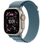 Apple Watch Ultra 3 GPS + Cellular 49mm Natural Titanium Case with Light Blue Alpine Loop - Medium
