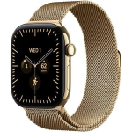 Apple Watch Series 12 GPS + Cellular 46mm Radiant Gold Titanium Case with Radiant Gold Milanese Loop - M/L