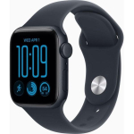 Apple Watch SE 3 GPS + Cellular 40mm Midnight Aluminum Case with Navy Sport Band - S/M