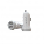 Autolaadija Devia 3.1A kiirlaadija valge Dual USB laadimis adapter + Lightning kaabel