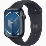 Apple Watch Series 9 GPS + Cellular 45mm Midnight Aluminum Case with Midnight Sport Band - M/L