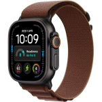 Apple Watch Ultra 4 GPS + Cellular 49mm Black Titanium Case with Burgundy Alpine Loop - Small