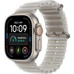 Apple Watch Ultra 4 GPS + Cellular 49mm Natural Titanium Case with Translucent Gray Ocean Band