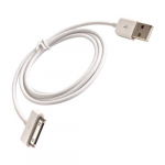 Apple 30Pin data ja laadimis kaabel koopia valge 1m for iPhone 4 / 4s, iPad 2 / 3