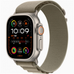 Apple Watch Ultra 2 GPS + Cellular 49mm Titanium Case with Olive Alpine Loop - Medium