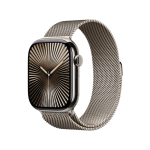 Apple Watch Series 10 GPS + Cellular 46mm Natural Titanium Case with Natural Milanese Loop - M/L