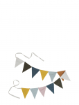 Fabelab - Garland- Blue Mix - Sisustustarvikud ja detailid - 150CM