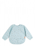Done By Deer - Sleeved Pocket Bib Happy Dots Blue - Pikkade varrukatega pudip&otilde;lled - LENGTH FRONT:34CM SLEEVE WIDTH:72CM