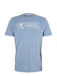 Tom Tailor - Printed Crewneck T-Shirt - L&uuml;hikeste varrukatega - M