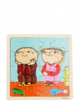 Barbo Toys - Alfons &Aring;berg - Fsc Wooden Puzzle &ndash; Friends - Puidust pusled - ONE SIZE