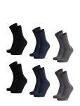 Danish Endurance - Bamboo Crew Socks 6-Pack - Tavalised sokid - 48-51