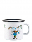Pippi Langstr&oslash;mpe - Enamel Mug 2,5 Dl Pippi And The Horse - Cups - 25 CL