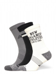 New Balance - Active Graphic Crew Socks 3 Pack - Spordisokid - XL