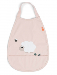 Done By Deer - Pull-Over Bib Tiny Farm Powder - Pudip&otilde;lled - 35X 26.5CM