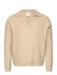 Calvin Klein - Ls Brushed Alpaca Johnny Collar - V-kaelusega - XL