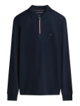 Tommy Hilfiger - Ls Liquid Rwb Zip Reg Polo - Poolpika lukuga džemprid - XXL