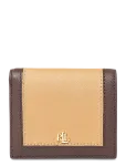 Lauren Ralph Lauren - Color-Blocked Leather Compact Wallet - Rahakotid - ONE SIZE