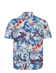 Lindbergh Black - ?Aop Soft Linen Blend Shirt S/S - L&uuml;hikeste varrukatega s&auml;rgid - XXL
