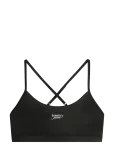 Tommy Jeans - Tjw Sp Crp Silver Script Bra - Spordi varrukateta l&uuml;hikesed topid - XL