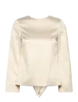 Malina - Elna Bow Detailed Top - Pikkade varrukatega - 36