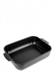 Peugeot - Appolia Rektangul&aelig;rt Ovnfad 32 Cm Satin Sort - Ahjuvormid - 32 CM