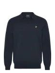 Lyle & Scott - Cotton Long Sleeve Polo Collar Jumper - Pikkade varrukatega kootud polos&auml;rgid - L