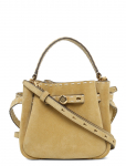 Tory Burch - Romy Suede Pick Stitch Mini Bucket Bag - Paunkotid - ONE SIZE