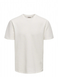 ONLY & SONS - Onskian Life Reg Seersucker Ss Tee Noos - L&uuml;hikeste varrukatega - XS