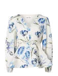 Malina - Maya Scalloped Balloon Sleeve Blouse - Pikkade varrukatega - 36