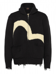 Evisu - Cotton Blend Cowichan Cardigan Jacket - Villased jakid - L