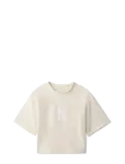 Calvin Klein - Velvet Monogram Boxy S/S T-Shirt - L&uuml;hikeste varrukatega - 116