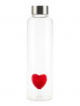 Balvi - Flaska Love 0,5 L Borosilikatglas - Veepudelid - 23X6.5X6.5CM