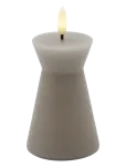 Sirius Home - Nordisk Skulptur, Sille Kegle &Oslash;6,5X10 Cm, Warm Gray - LED-k&uuml;&uuml;nlad - ONE SIZE
