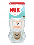 NUK - Perfect Match Air Fox/Bear, Size 0-2 Months - Lutid - 0-2MONTHS