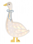 Little Lights - Little Lights Goose Lamp | Cottage Blue Bow - Laualambid - 24.5X39.5X5.5CM
